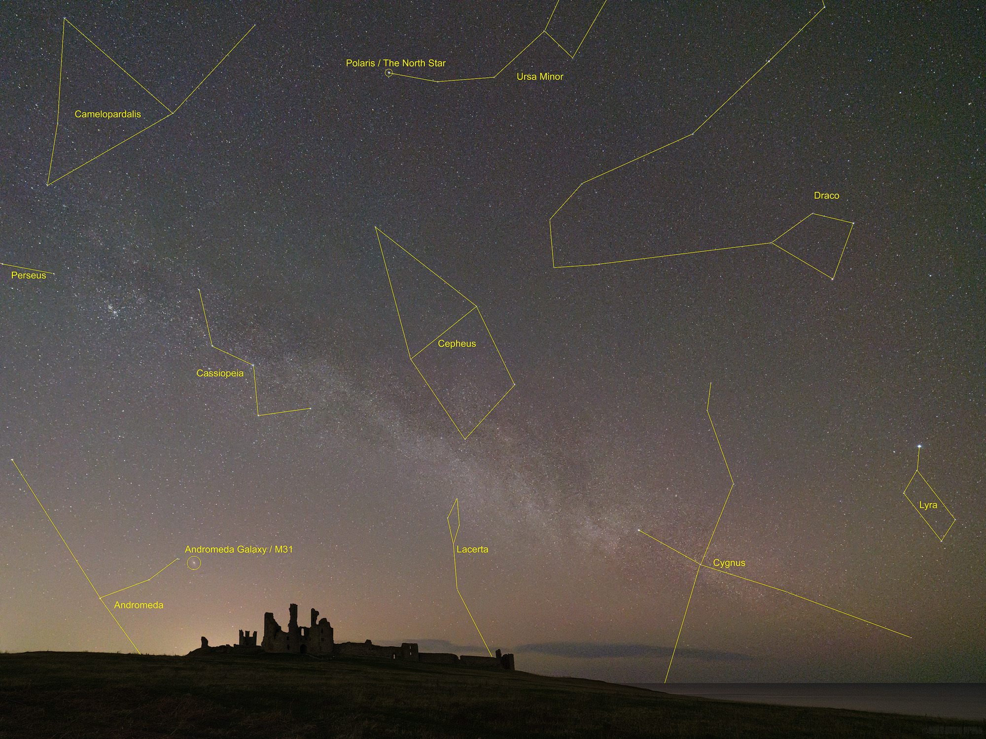 Cassiopeia and The Castle - Constellations