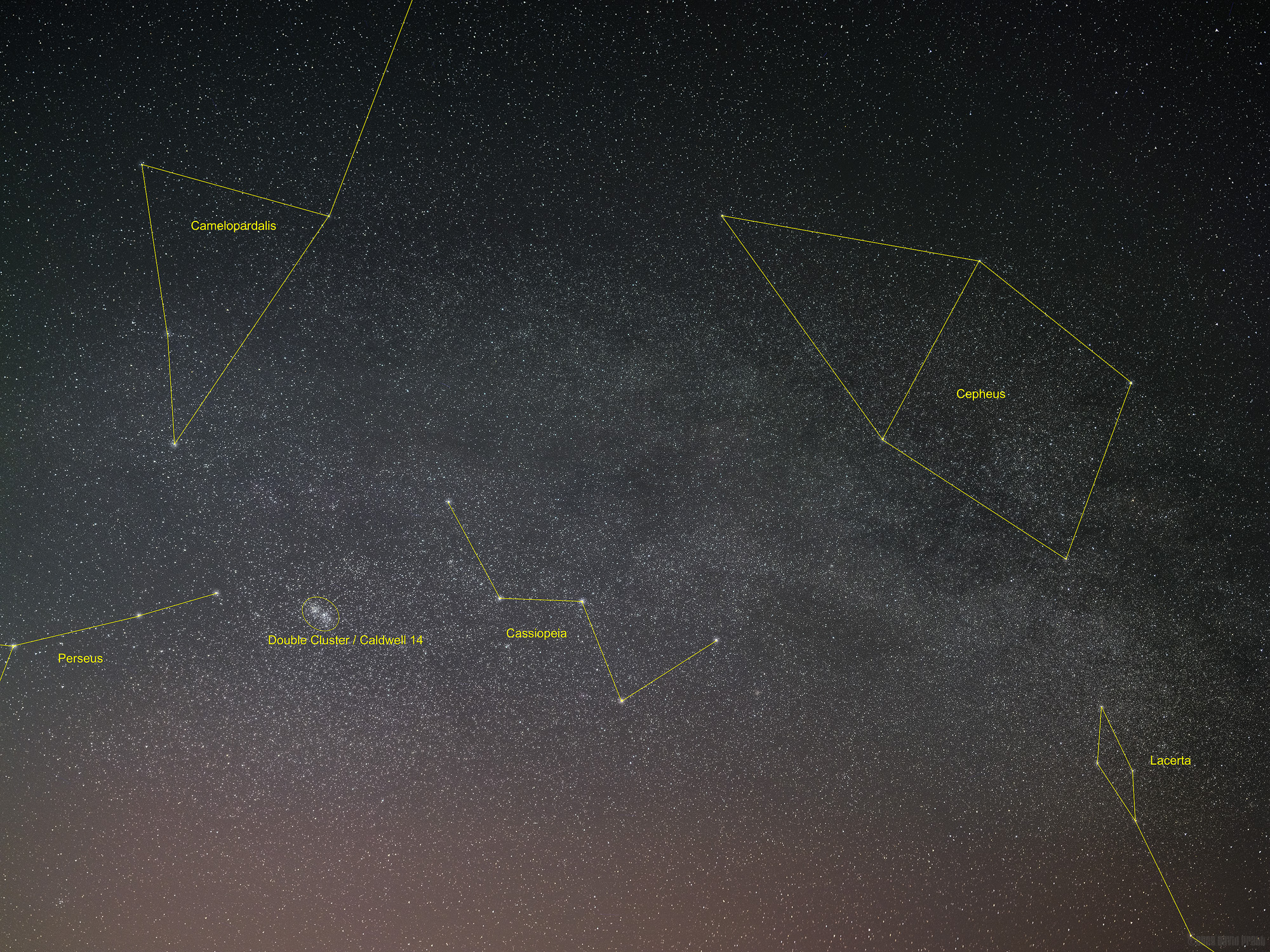 Around The Double Cluster - Constellations