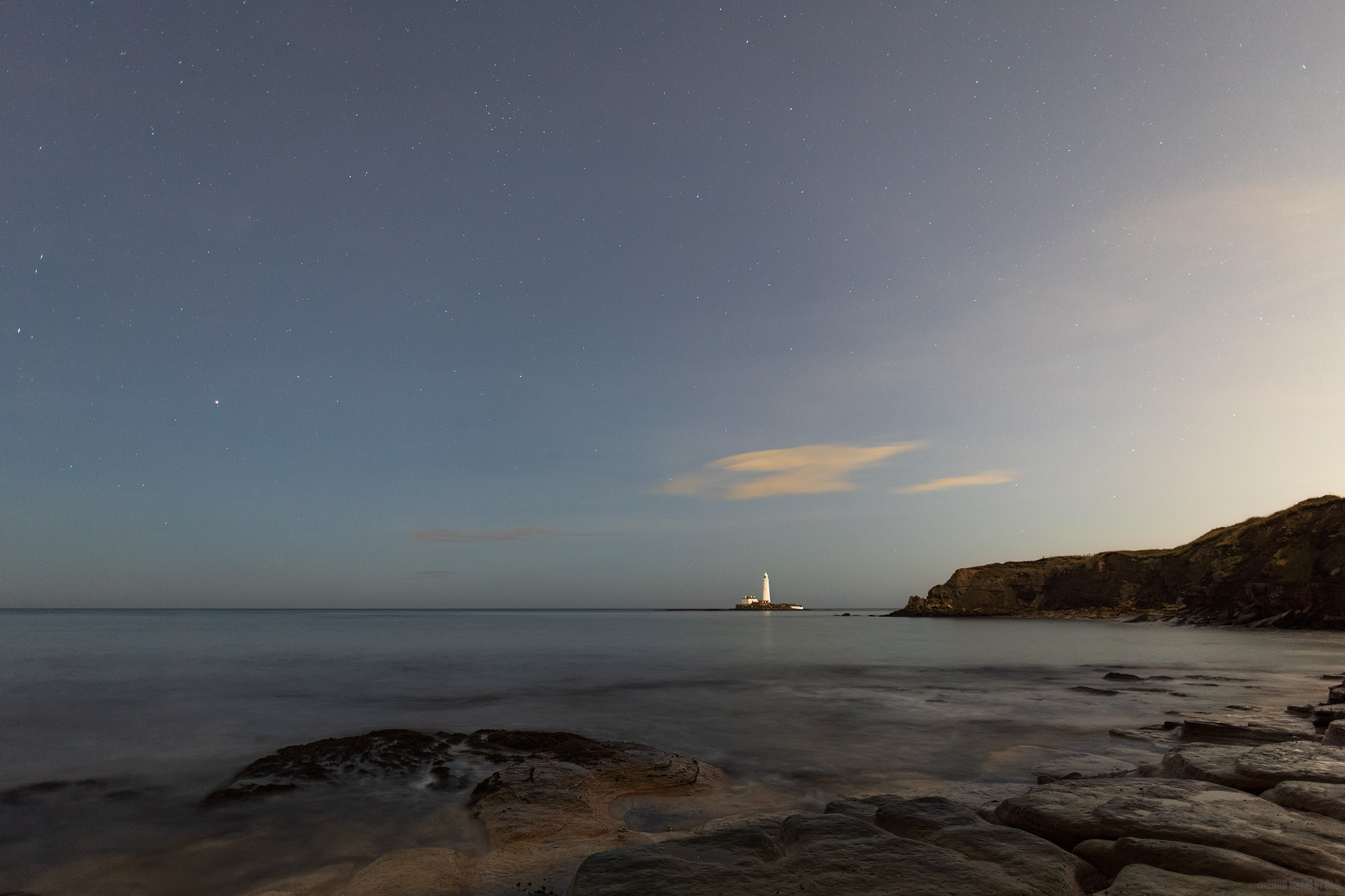 Stars Over St Mary's Lighthouse
