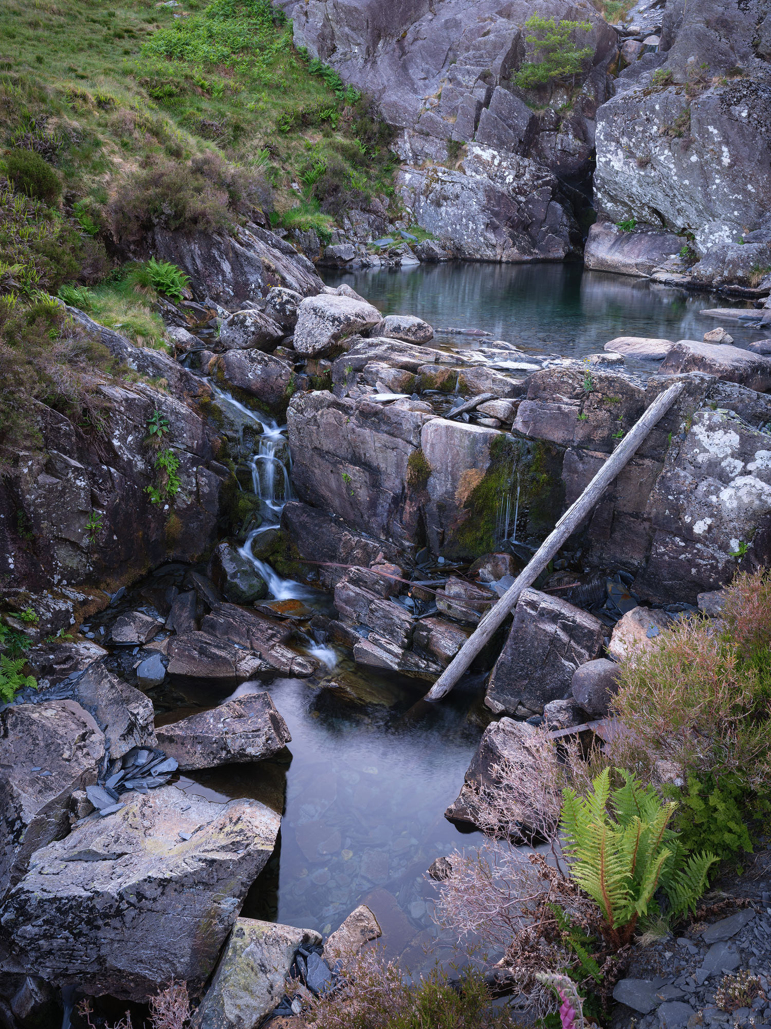 Cwmorthin Cascades