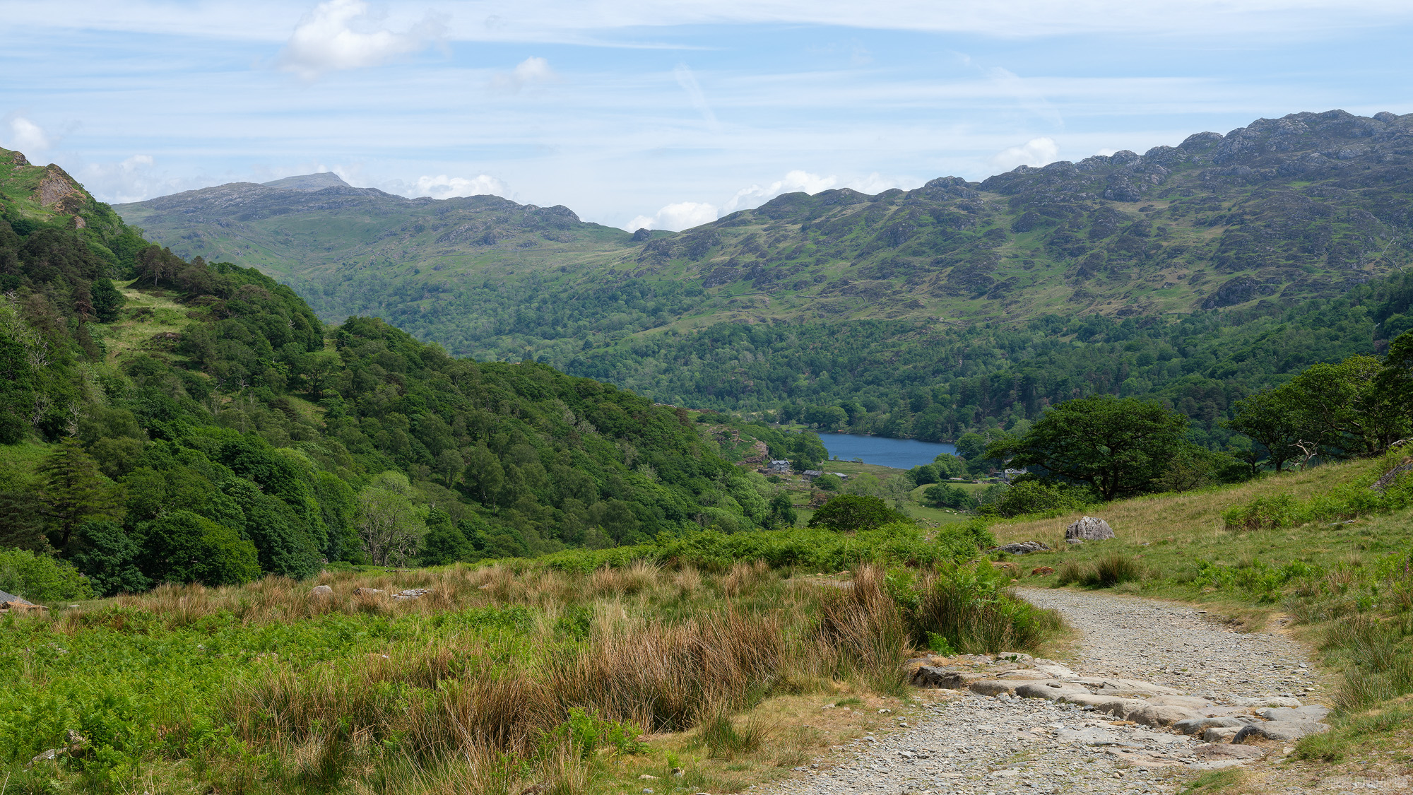 Looking Back Down To Llyn Gwynant
